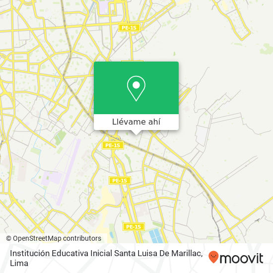 Mapa de Institución Educativa Inicial Santa Luisa De Marillac