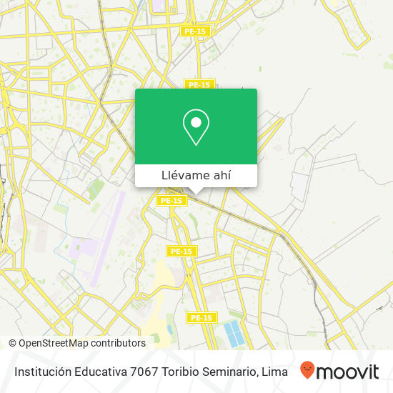 Mapa de Institución Educativa 7067 Toribio Seminario