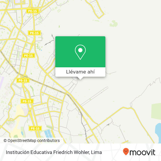 Mapa de Institución Educativa Friedrich Wohler