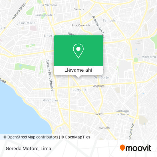 Mapa de Gereda Motors
