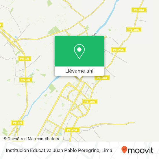 Mapa de Institución Educativa Juan Pablo Peregrino
