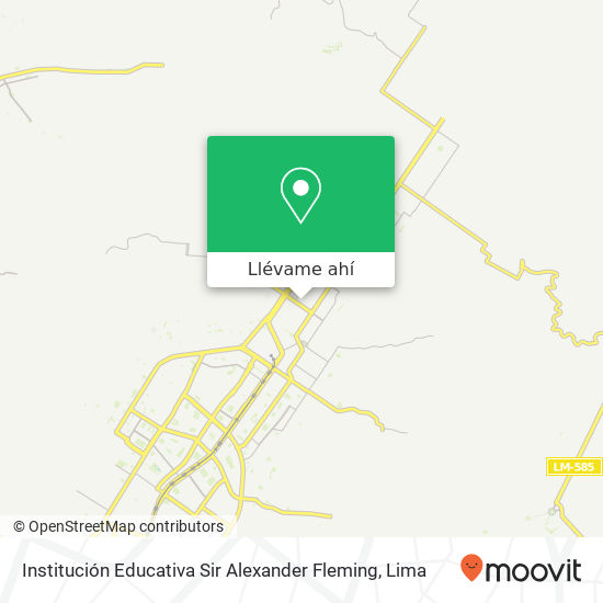Mapa de Institución Educativa Sir Alexander Fleming
