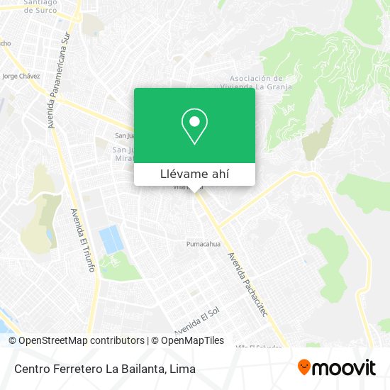 Mapa de Centro Ferretero La Bailanta