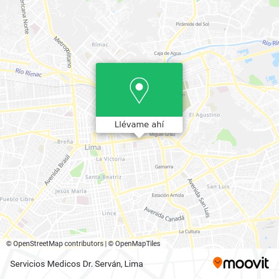 Mapa de Servicios Medicos Dr. Serván