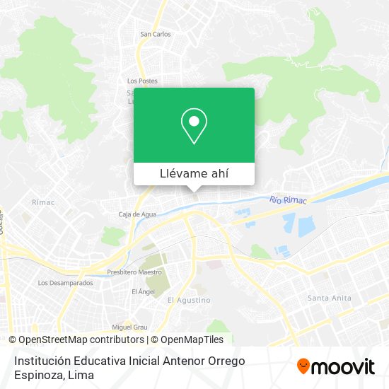 Mapa de Institución Educativa Inicial Antenor Orrego Espinoza