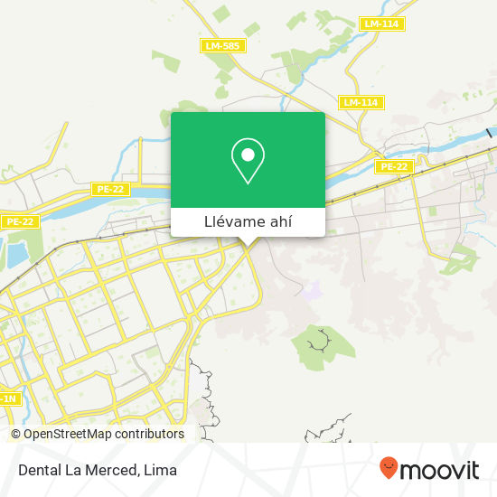 Mapa de Dental La Merced