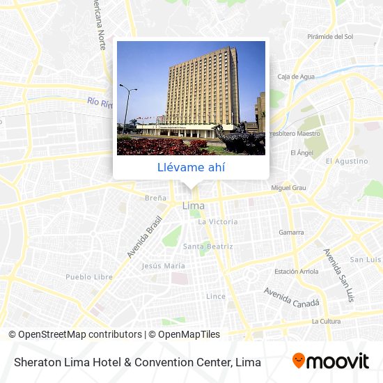Mapa de Sheraton Lima Hotel & Convention Center