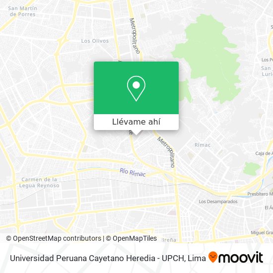 Mapa de Universidad Peruana Cayetano Heredia - UPCH