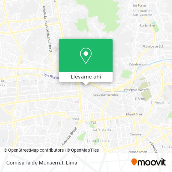 Mapa de Comisaría de Monserrat