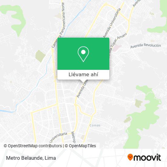 Mapa de Metro Belaunde