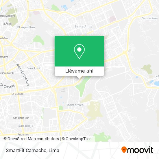Mapa de SmartFit Camacho