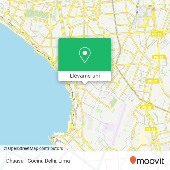 Mapa de Dhaasu - Cocina Delhi