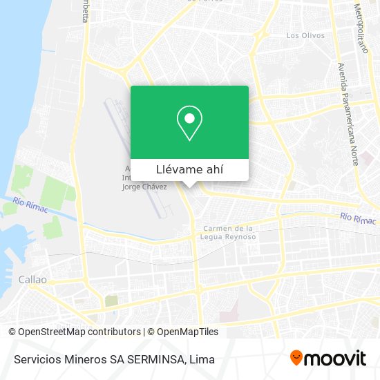 Mapa de Servicios Mineros SA SERMINSA