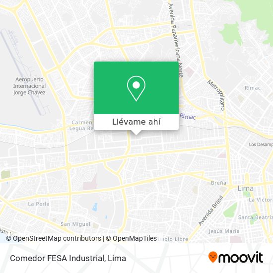 Mapa de Comedor FESA Industrial