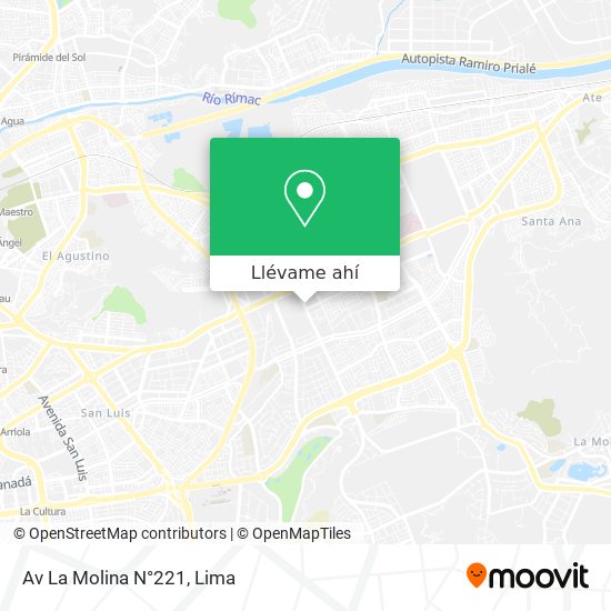 Mapa de Av  La Molina N°221