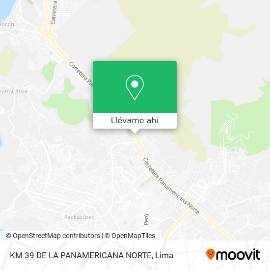 Mapa de KM 39 DE LA PANAMERICANA NORTE