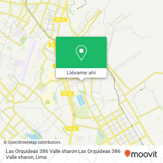 Mapa de Las Orquideas 386 Valle sharon Las Orquideas 386 Valle sharon