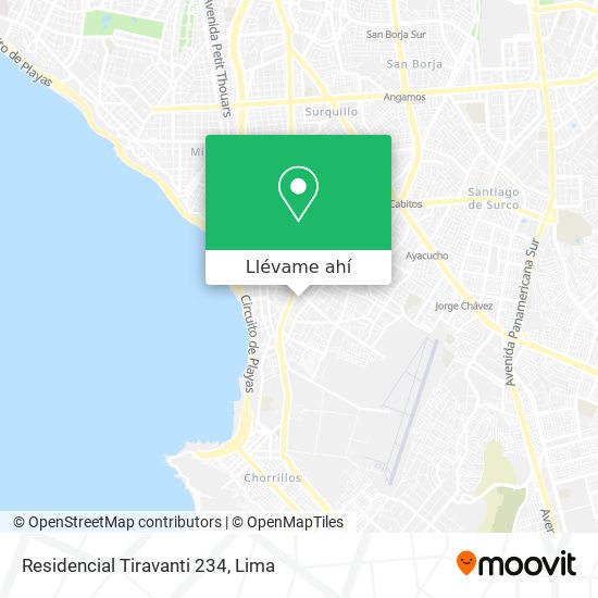 Mapa de Residencial Tiravanti 234