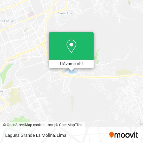 Mapa de Laguna Grande  La Molina
