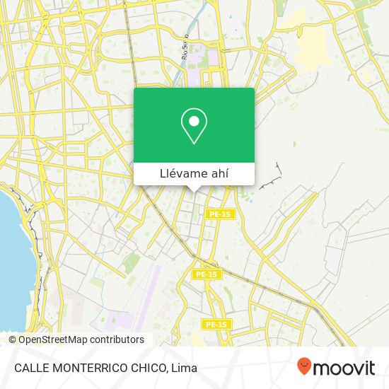 Mapa de CALLE MONTERRICO CHICO