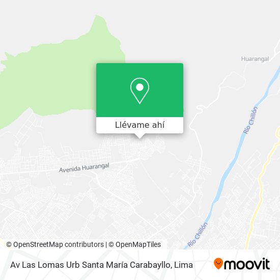 Mapa de Av  Las Lomas   Urb  Santa María   Carabayllo