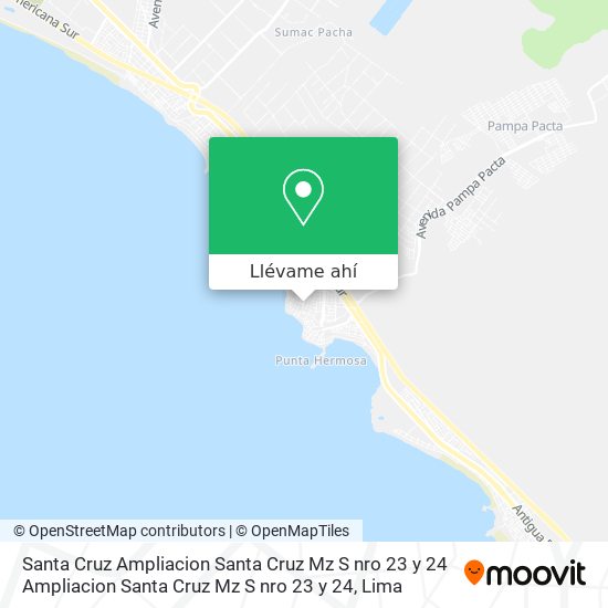 Mapa de Santa Cruz   Ampliacion Santa Cruz Mz S nro 23 y 24   Ampliacion Santa Cruz Mz S nro 23 y 24