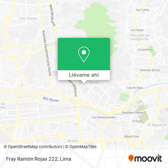 Mapa de Fray Ramón Rojas 222