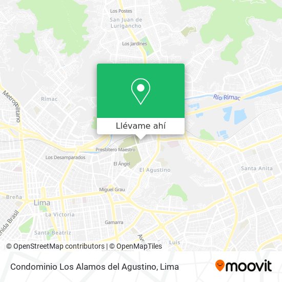 Mapa de Condominio Los Alamos del Agustino