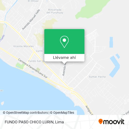Mapa de FUNDO PASO CHICO   LURIN