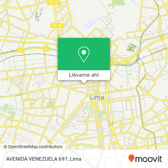 Mapa de AVENIDA  VENEZUELA 697