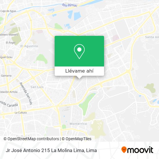 Mapa de Jr  José Antonio 215   La Molina  Lima