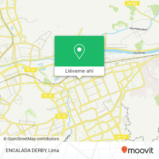 Mapa de ENCALADA  DERBY