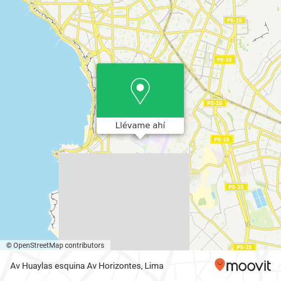 Mapa de Av Huaylas  esquina Av  Horizontes
