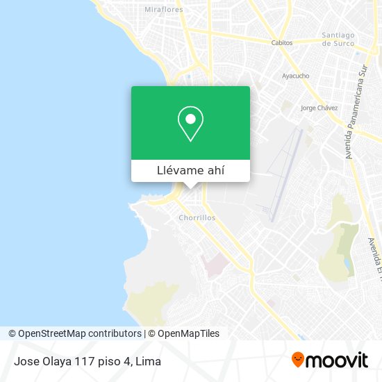 Mapa de Jose Olaya 117 piso 4