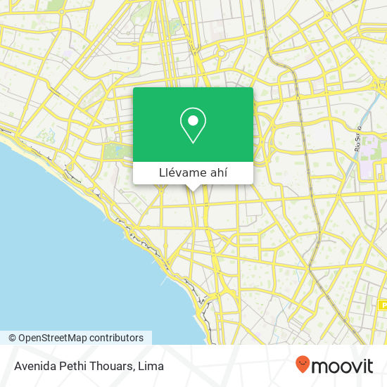 Mapa de Avenida Pethi Thouars