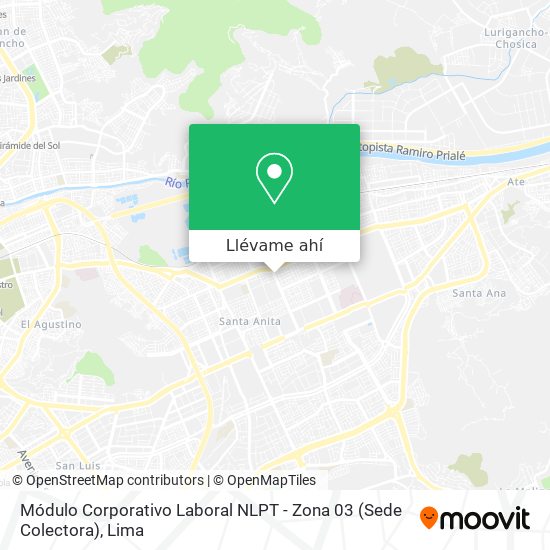 Mapa de Módulo Corporativo Laboral NLPT - Zona 03 (Sede Colectora)
