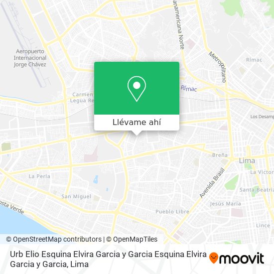 Mapa de Urb  Elio  Esquina Elvira Garcia y Garcia Esquina Elvira Garcia y Garcia