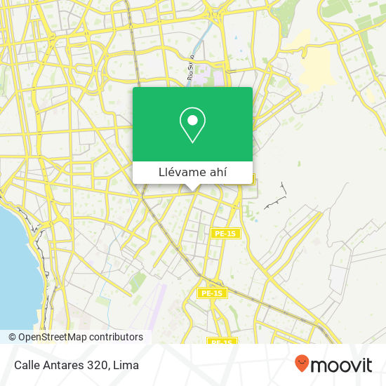 Mapa de Calle Antares 320