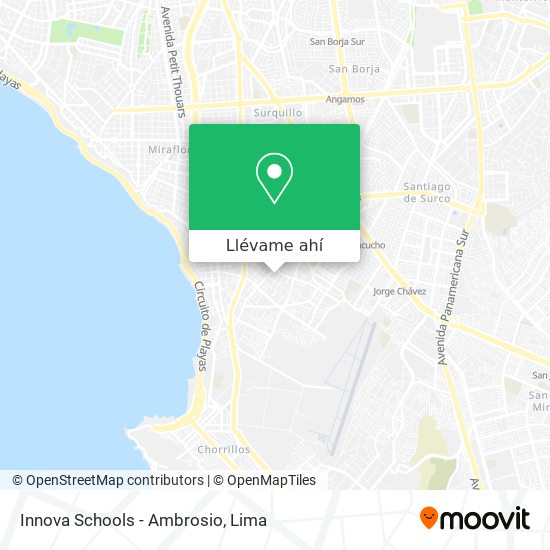 Mapa de Innova Schools - Ambrosio