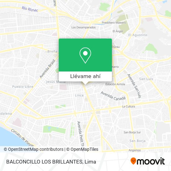 Mapa de BALCONCILLO  LOS BRILLANTES