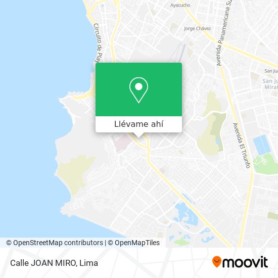 Mapa de Calle JOAN MIRO