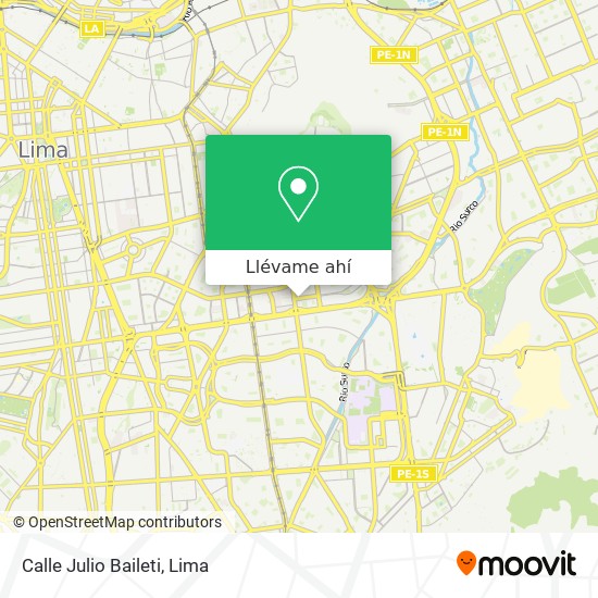 Mapa de Calle Julio Baileti