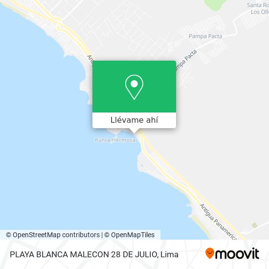 Mapa de PLAYA BLANCA MALECON 28 DE JULIO