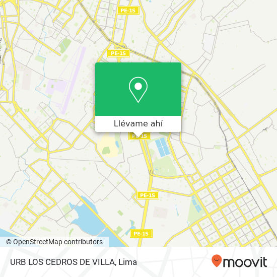 Mapa de URB  LOS CEDROS DE VILLA