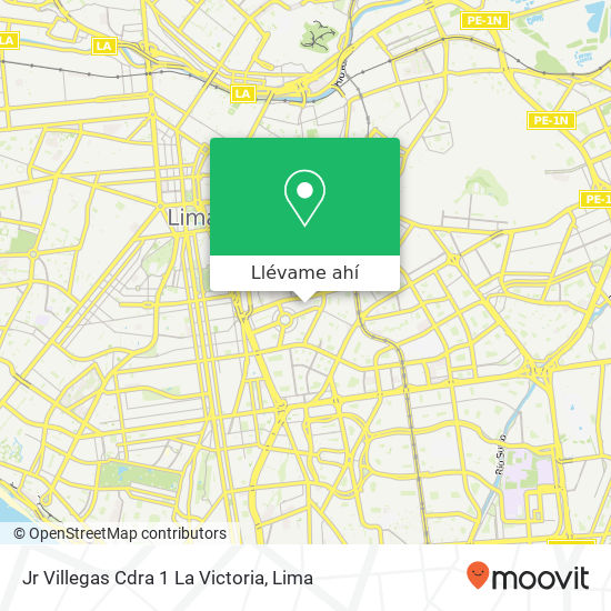 Mapa de Jr  Villegas Cdra  1   La Victoria