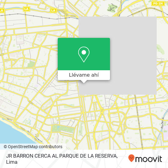 Mapa de JR  BARRON  CERCA AL PARQUE DE LA RESERVA