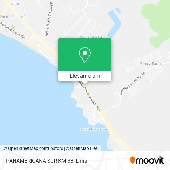 Mapa de PANAMERICANA SUR KM 38