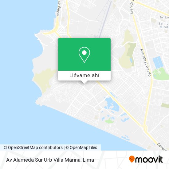 Mapa de Av  Alameda Sur Urb  Villa Marina