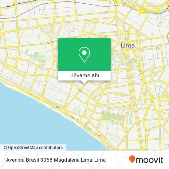 Mapa de Avenida Brasil 3068  Magdalena  Lima
