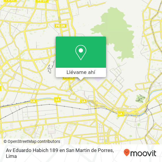 Mapa de Av  Eduardo Habich 189  en San Martin de Porres